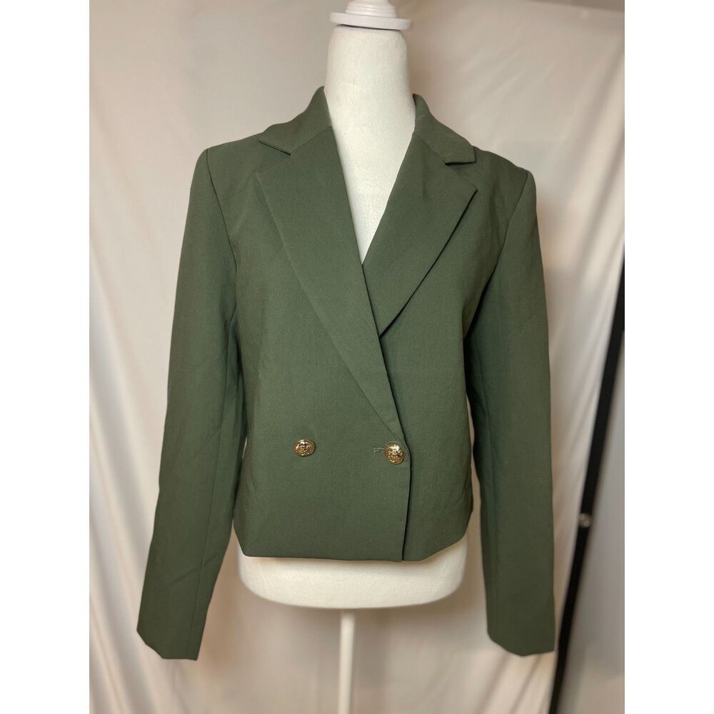 Joie Olive Green Double-Breasted Blazer - Size S/P office